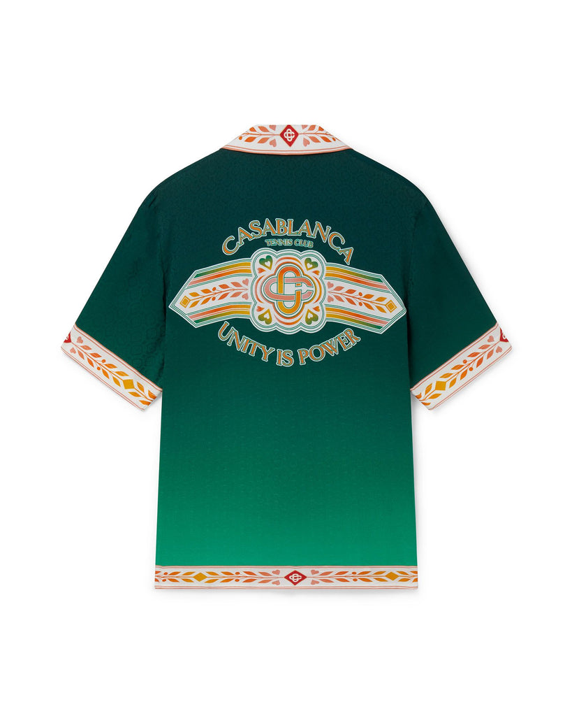 Casablanca Unity Is Power Silk Short Sleeves Shirt