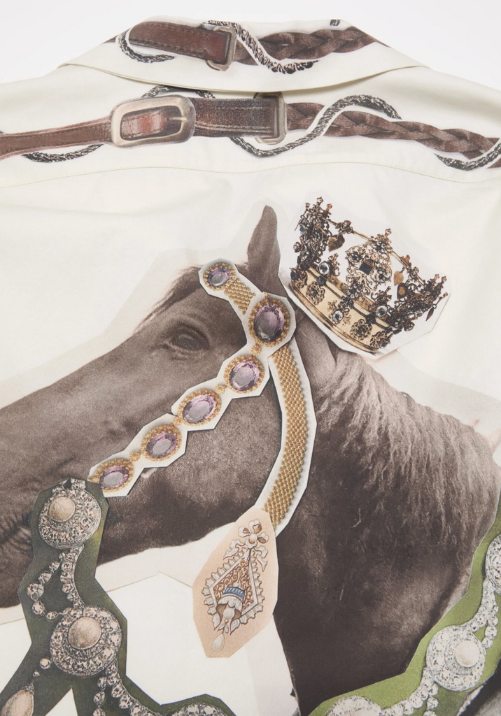 Acne Studios RW-MN-SHIR000029 Horse print overshirt | BDC Paris I