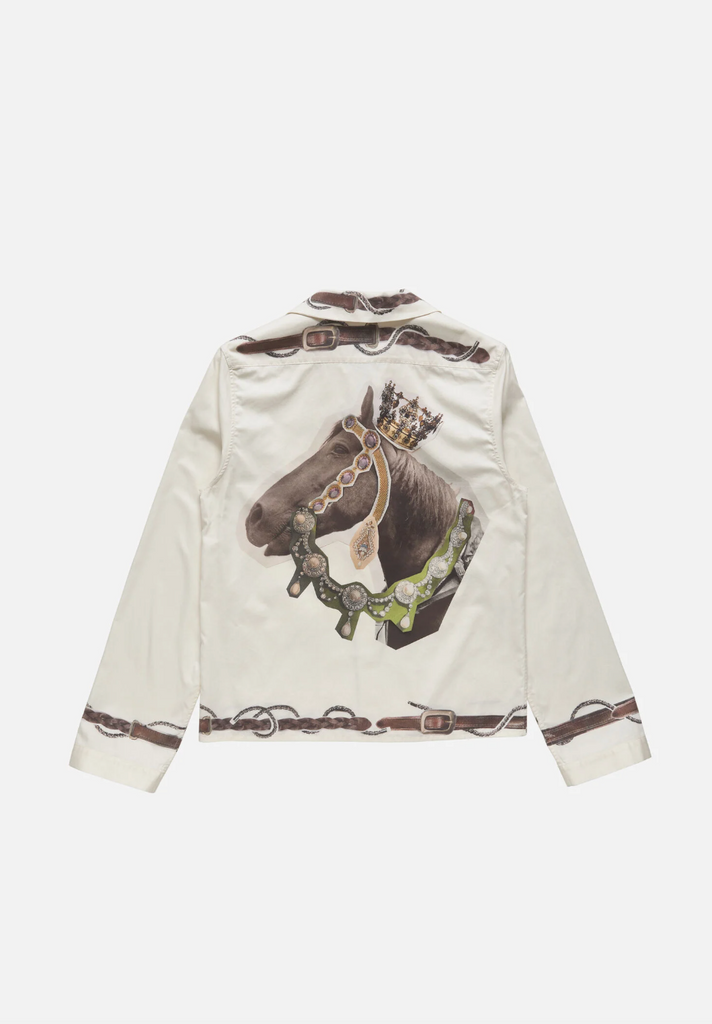 Acne Studios RW-MN-SHIR000029 Horse print overshirt | BDC Paris I