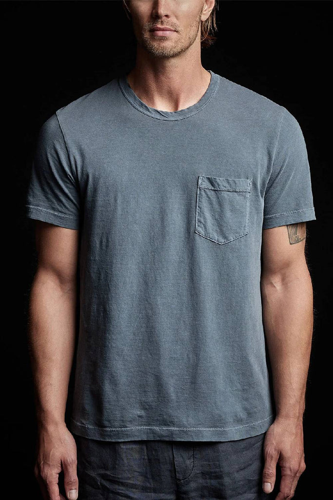 James Perse Lighweight Jersey Pocket Tee Maine Pigment