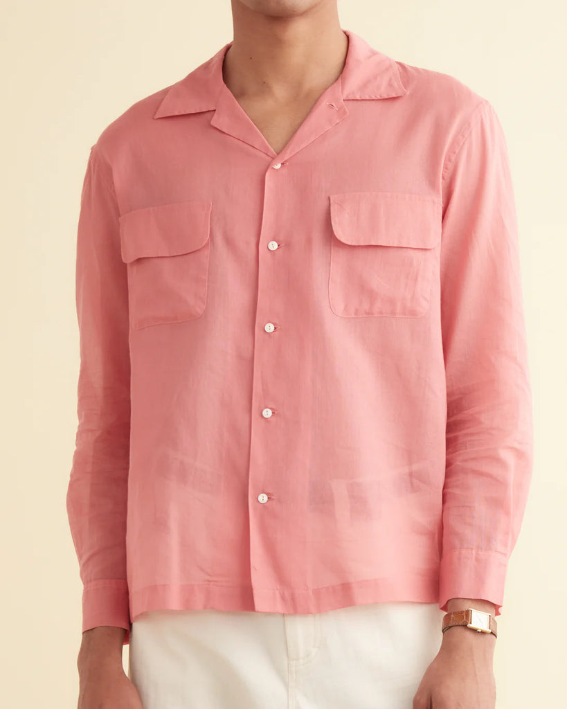 Bode Voile Havana Shirt Pink