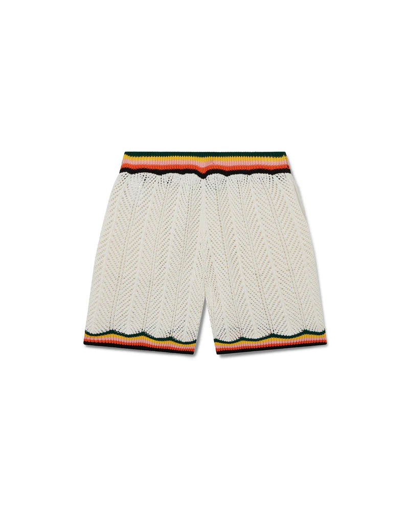 Casablanca Chevron Lace Shorts