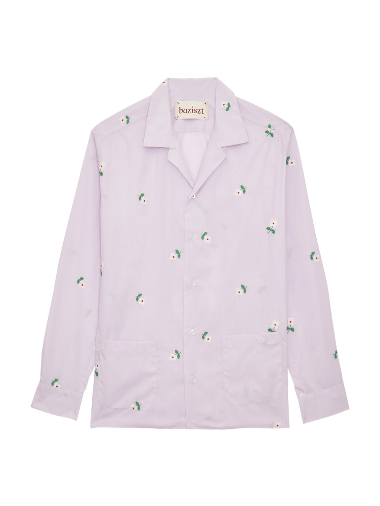 Baziszt Long Sleeves Embroidered Shirt Lilas