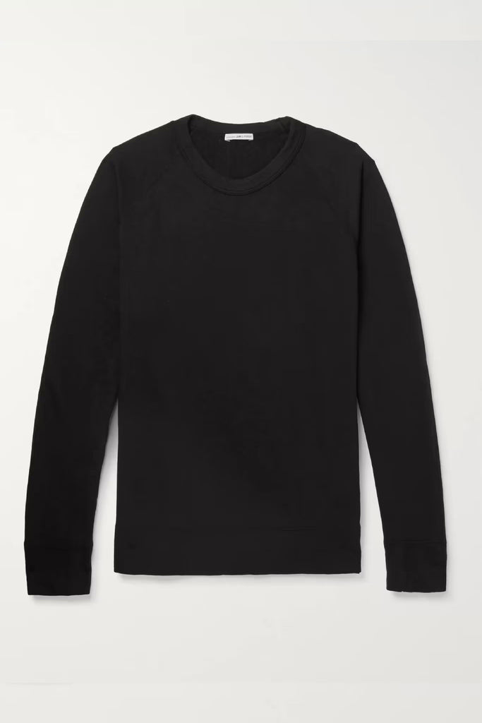 James Perse Vintage French Terry Sweatshirt Black