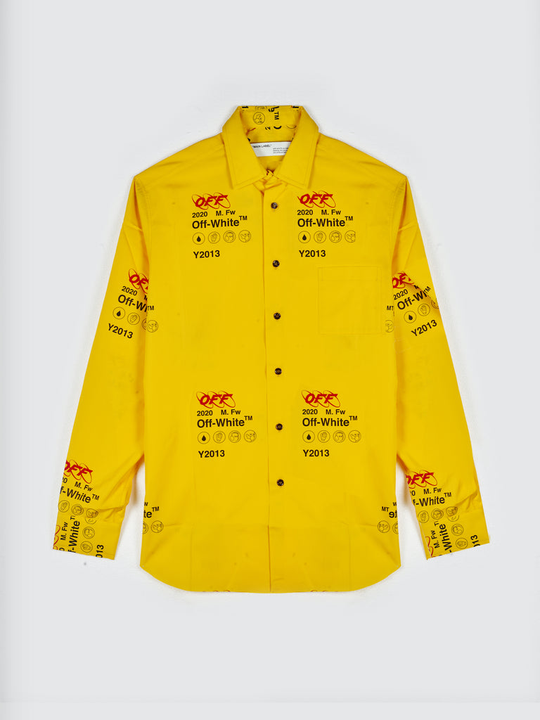 Hover Metafor Fjord Off-White Industrial Shirt Yellow | BDC Paris I Boys Don't Cry