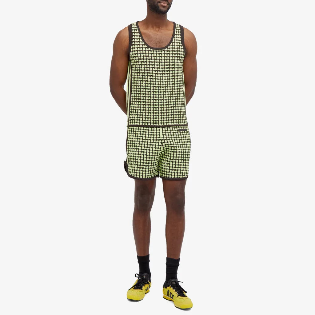 Wales Bonner x Adidas Crochet Vest Yellow/Night Brown