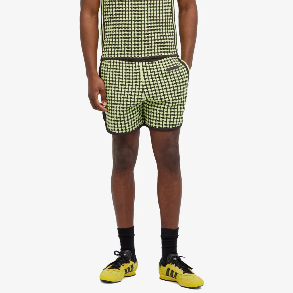 Wales Bonner x Adidas Crochet Short Yellow/Night Brown