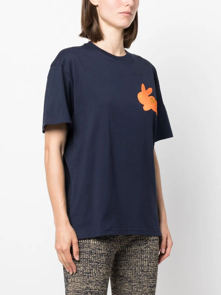 Jw Anderson Bunny Embroidery Logo T-shirt