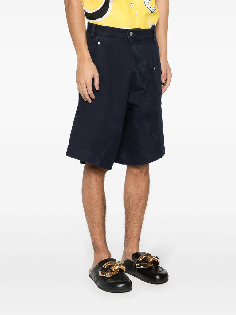 JW Anderson Navy Twisted Chino short