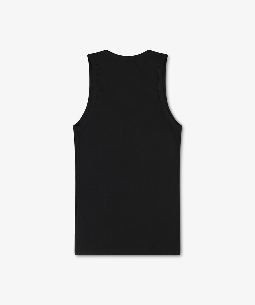 Caleb Paris Tank Top Embroidery Black