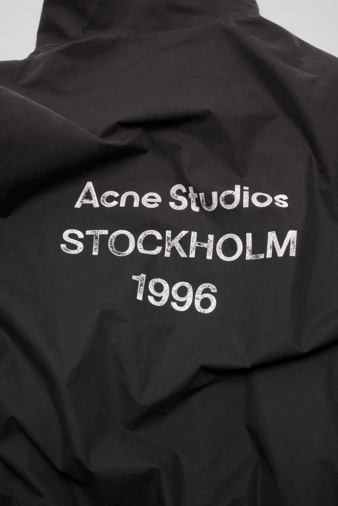 Acne studios Logo zipper jacket Black