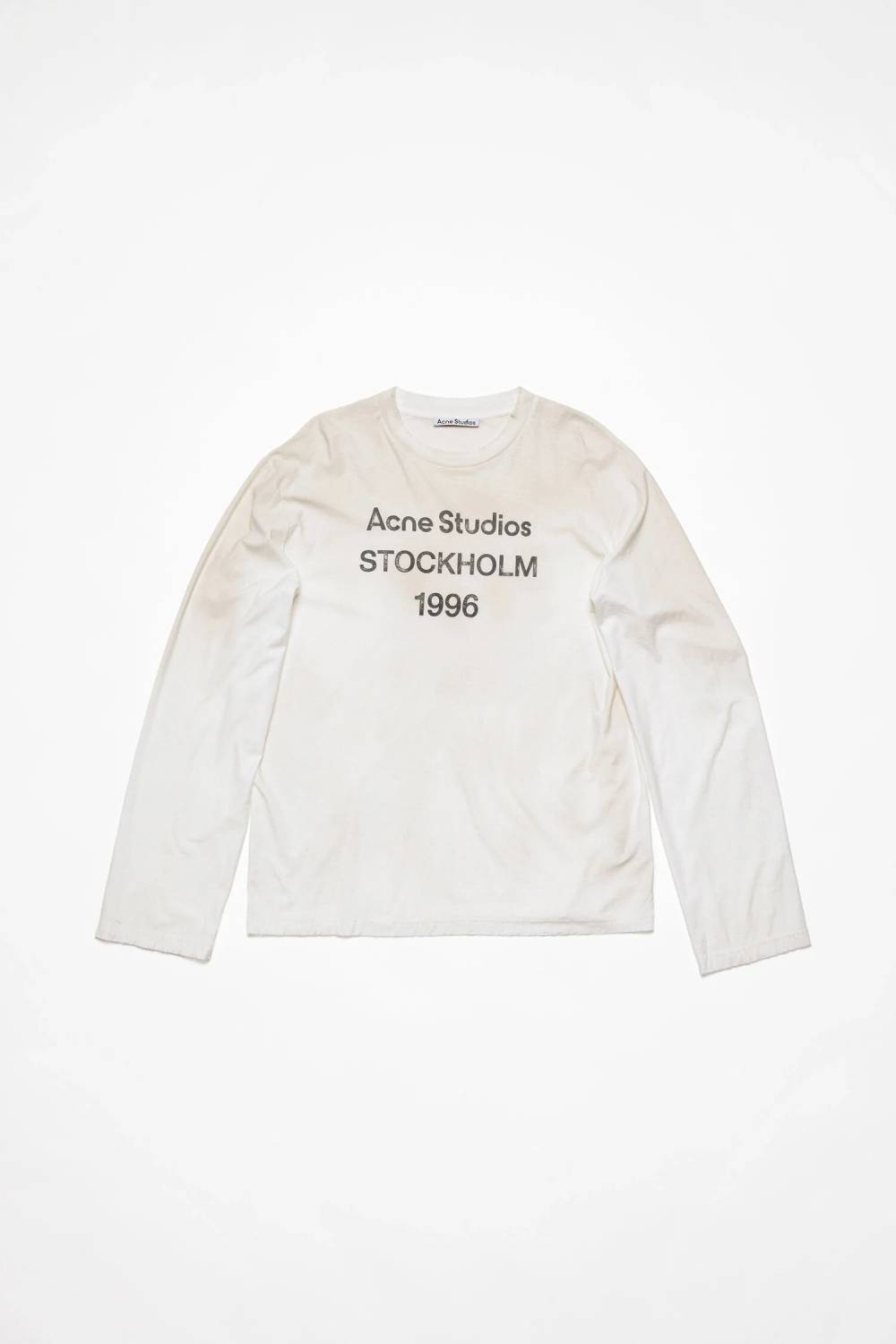 Acne Studios Stockholm 1996 長袖TシャツM Acne Studios - Logo t-shirt - Relaxed fit - Faded black