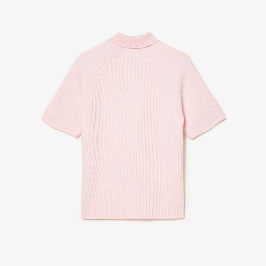Lacoste x leFleur* Polo Collar Sweater Pink