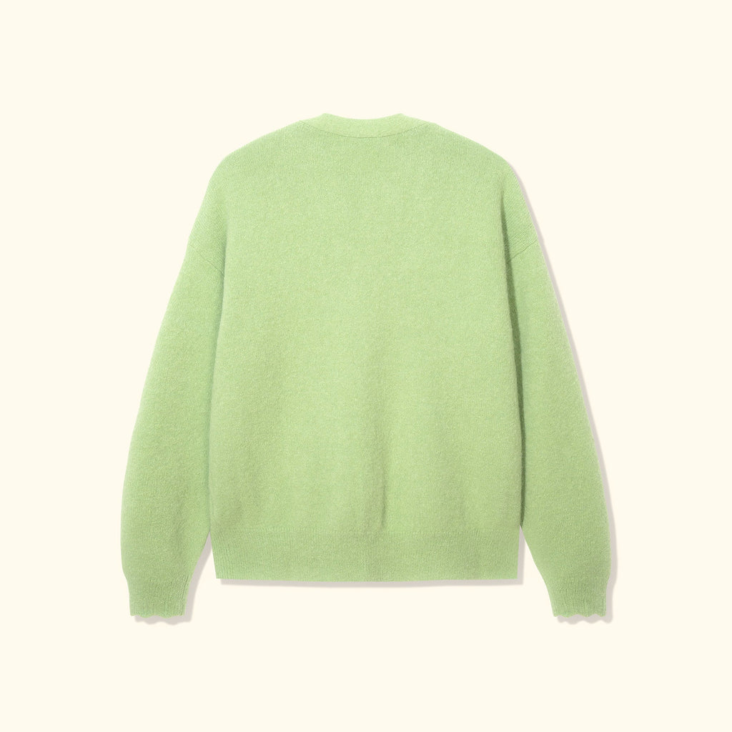 Golf le Fleur* Wavy Cardigan Green