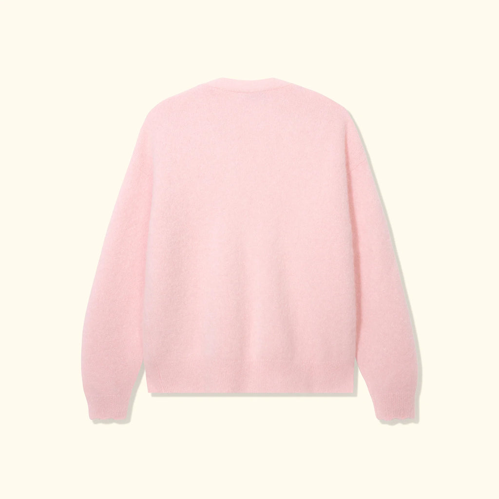 Golf le Fleur* Wavy Cardigan Pink