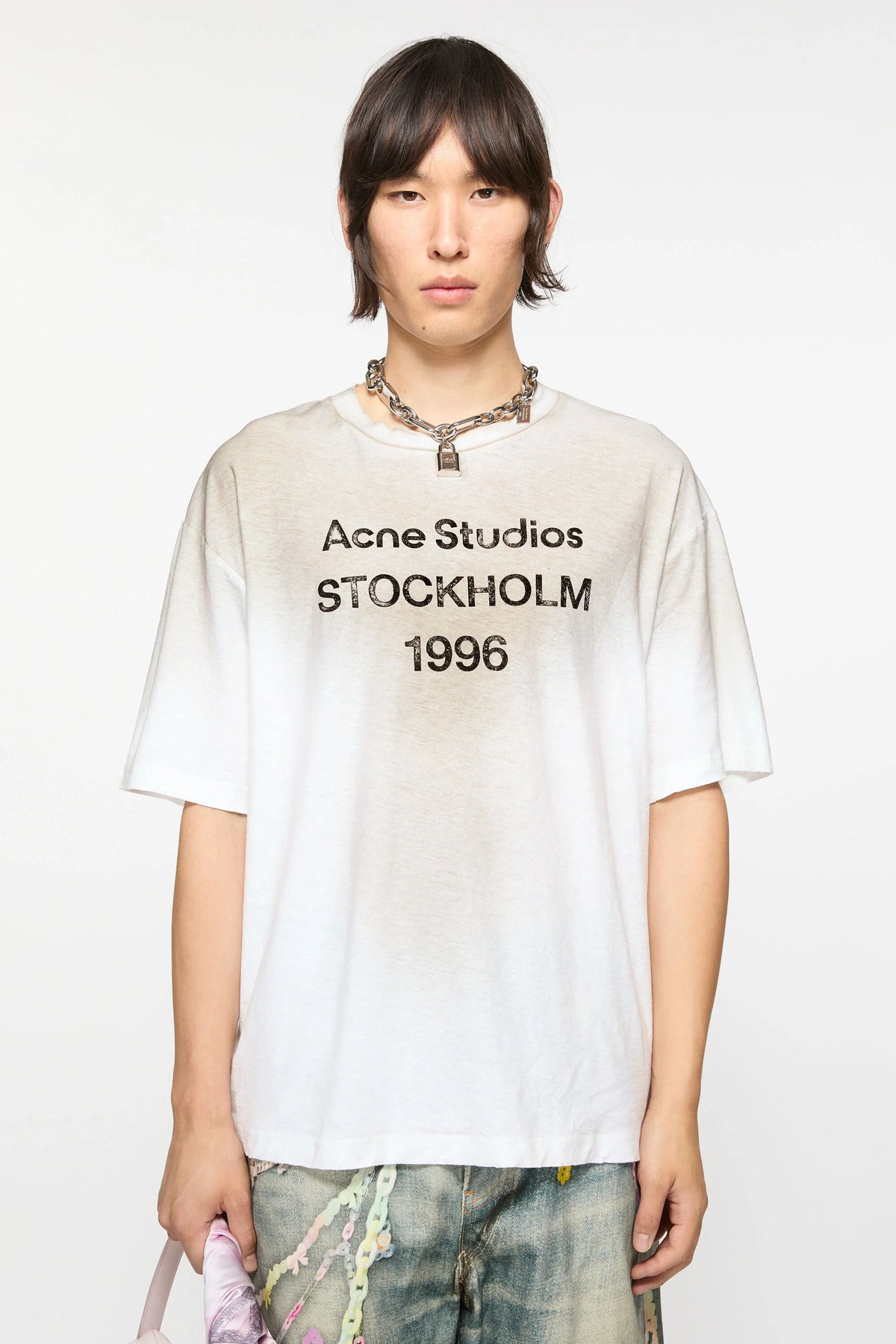 Acne Studios T-shirt Dusty white | BDC Paris I Boys Don't Cry