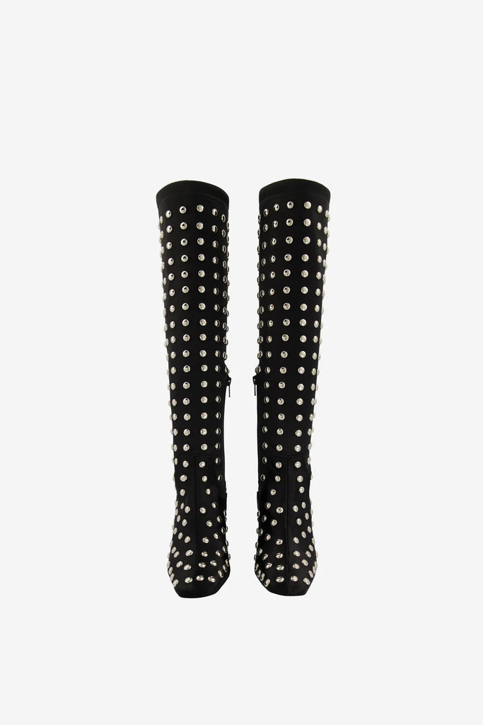 Coperni Studded Bridge Stretch Boots Black