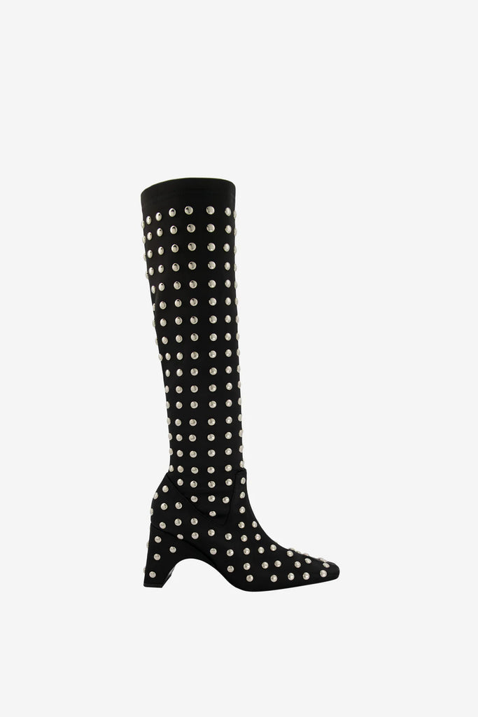 Coperni Studded Bridge Stretch Boots Black