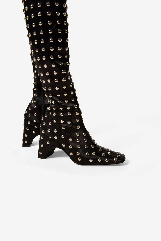 Coperni Studded Bridge Stretch Boots Black