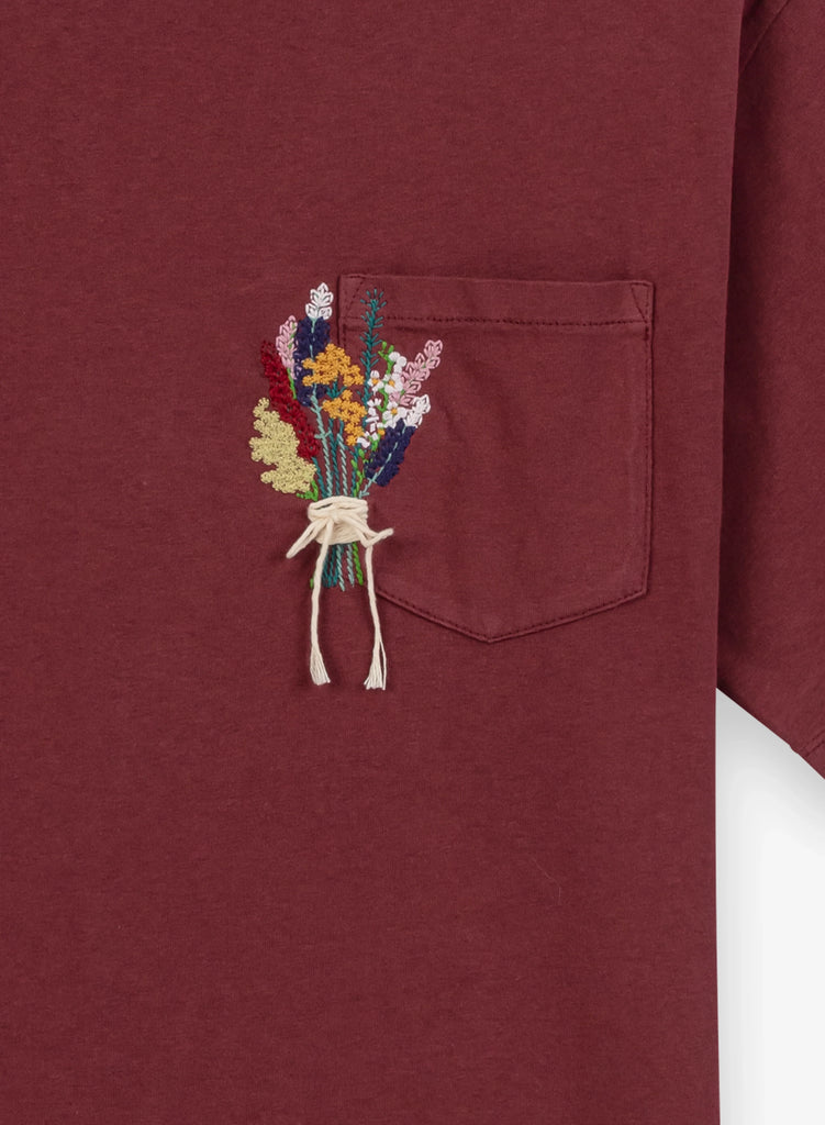 Caleb Paris Buttercup Burgundy T-Shirt