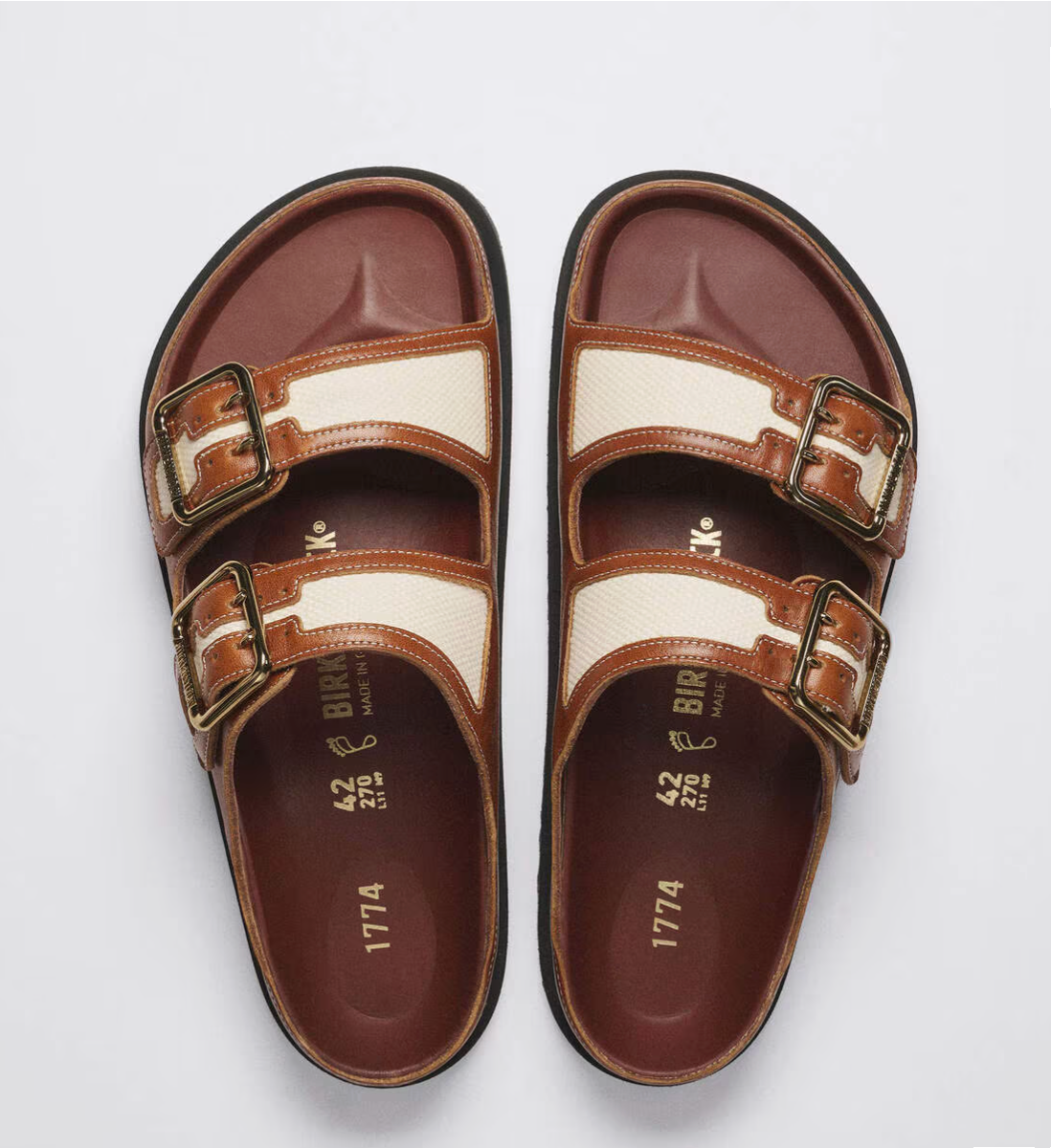 オハナ Birkenstock 1774 Arizona Bold Canvas Cinnamon | BDC Paris I Boys