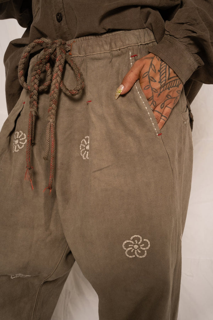 Dr Collectors P61 Chino Hemp Cotton Reverse Twill Kusama Embroidery
