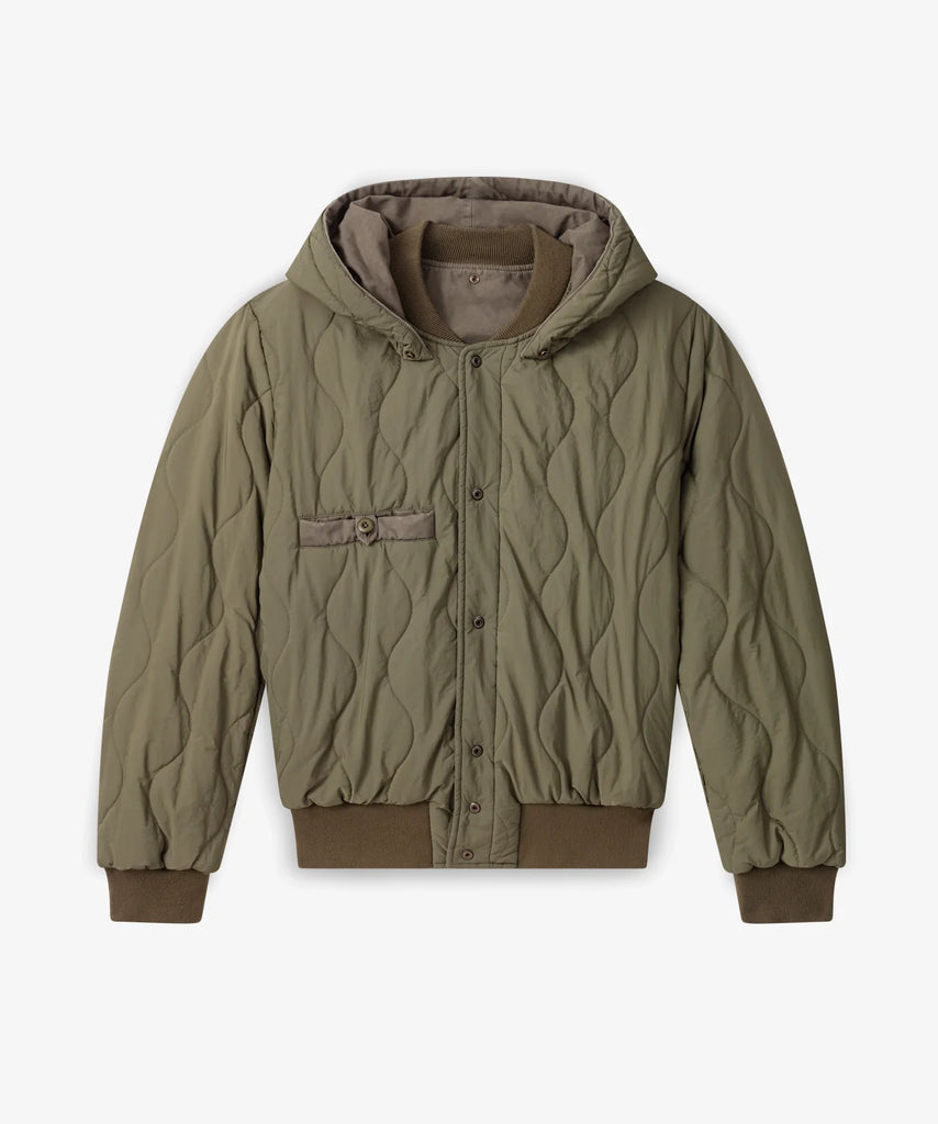 Caleb Paris Reversible Army Bomber Jacket