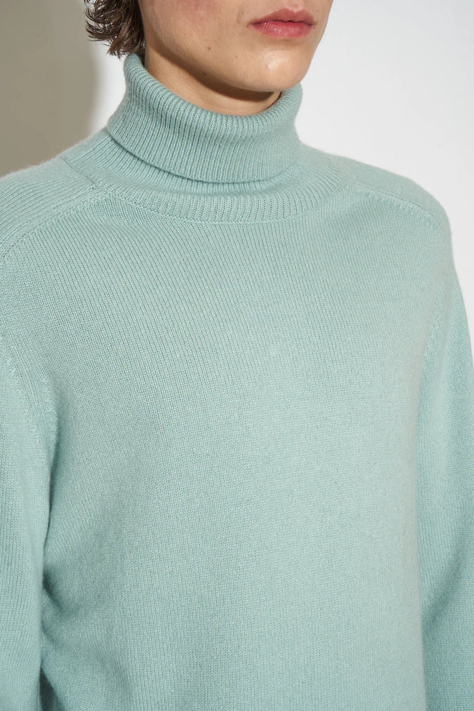 Paul & Joe Anamour Cashmere Turtleneck Sweater Turquoise