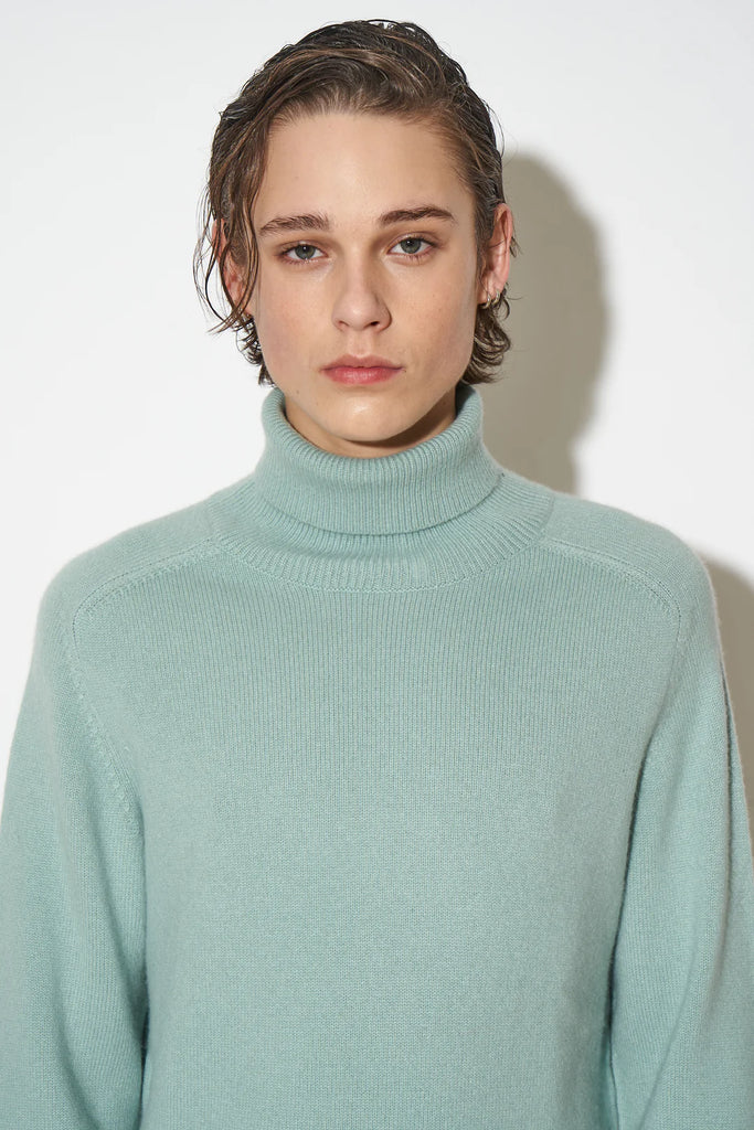 Paul & Joe Anamour Cashmere Turtleneck Sweater Turquoise