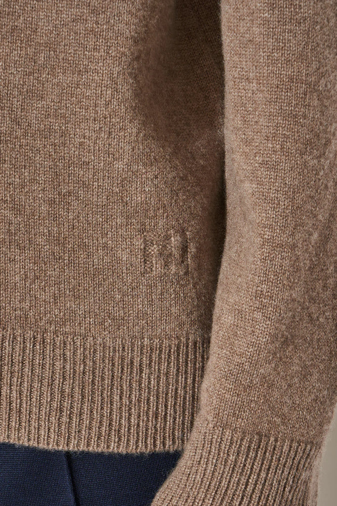 Paul & Joe Anamour Cashmere Turtleneck Sweater Taupe