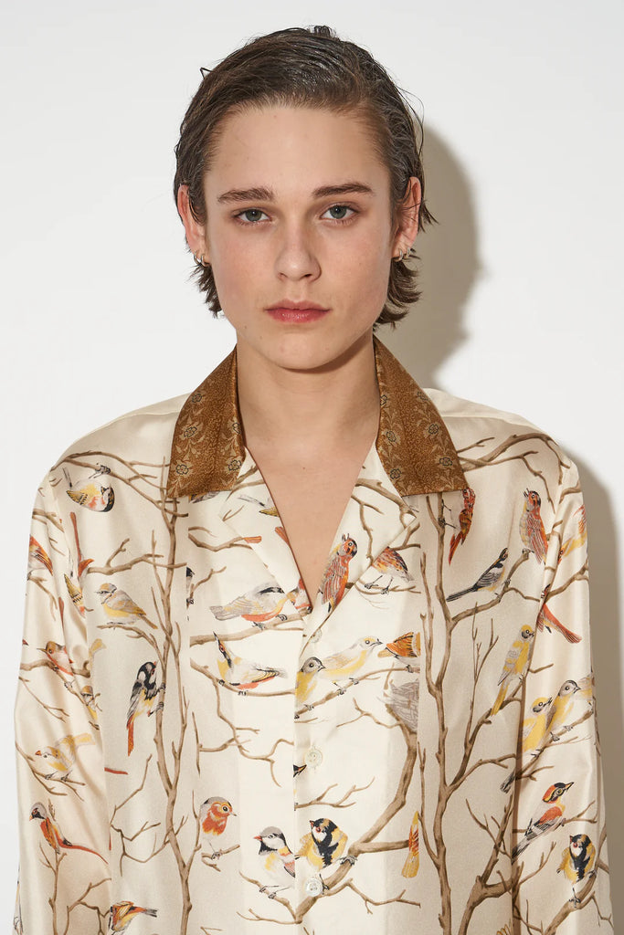 Paul & Joe Horace Printed Silk Twill Shirt