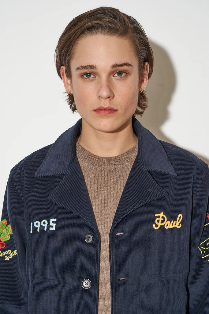 Paul & Joe Woody Embroidered Corduroy Jacket