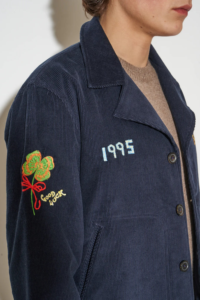 Paul & Joe Woody Embroidered Corduroy Jacket