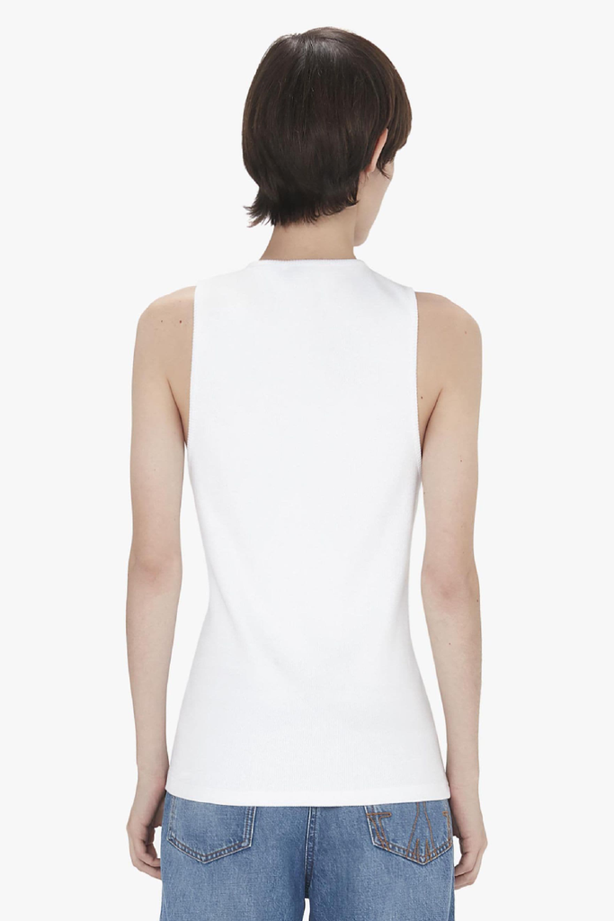 Jw Anderson Anchor Embroidery Tank Top White