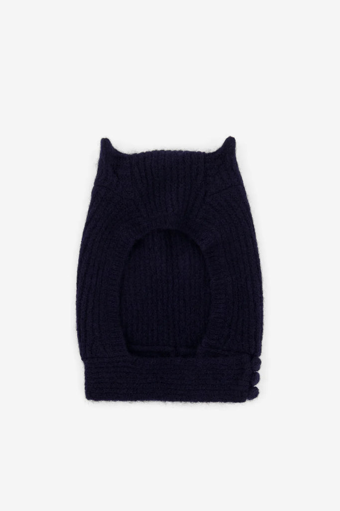 Coperni Knitted Horn Beanie Blue Uni