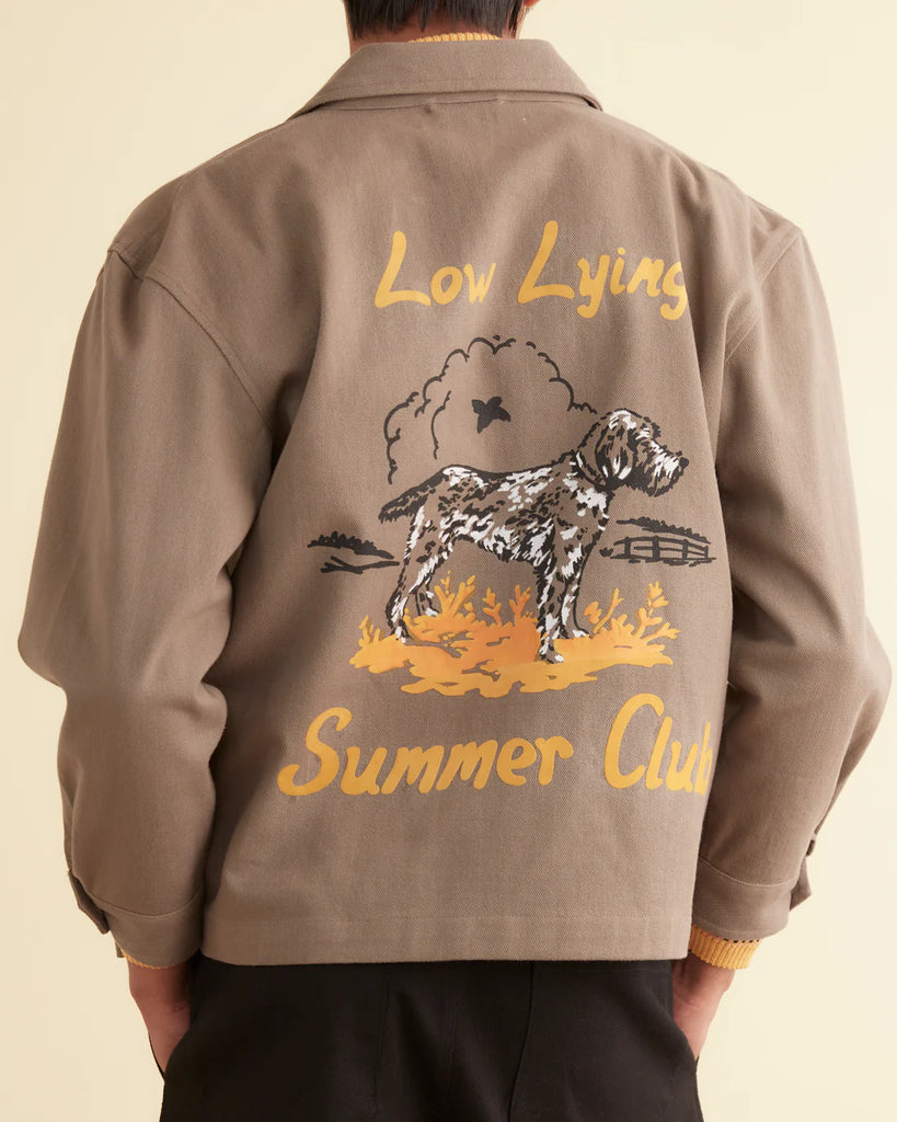 Bode Lying Summer Club Jacket Grey