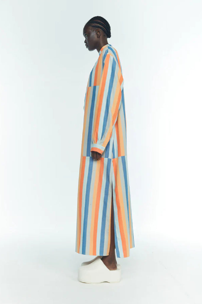 Marrakshi Life Paneled Tunic Caftan Stripe 7