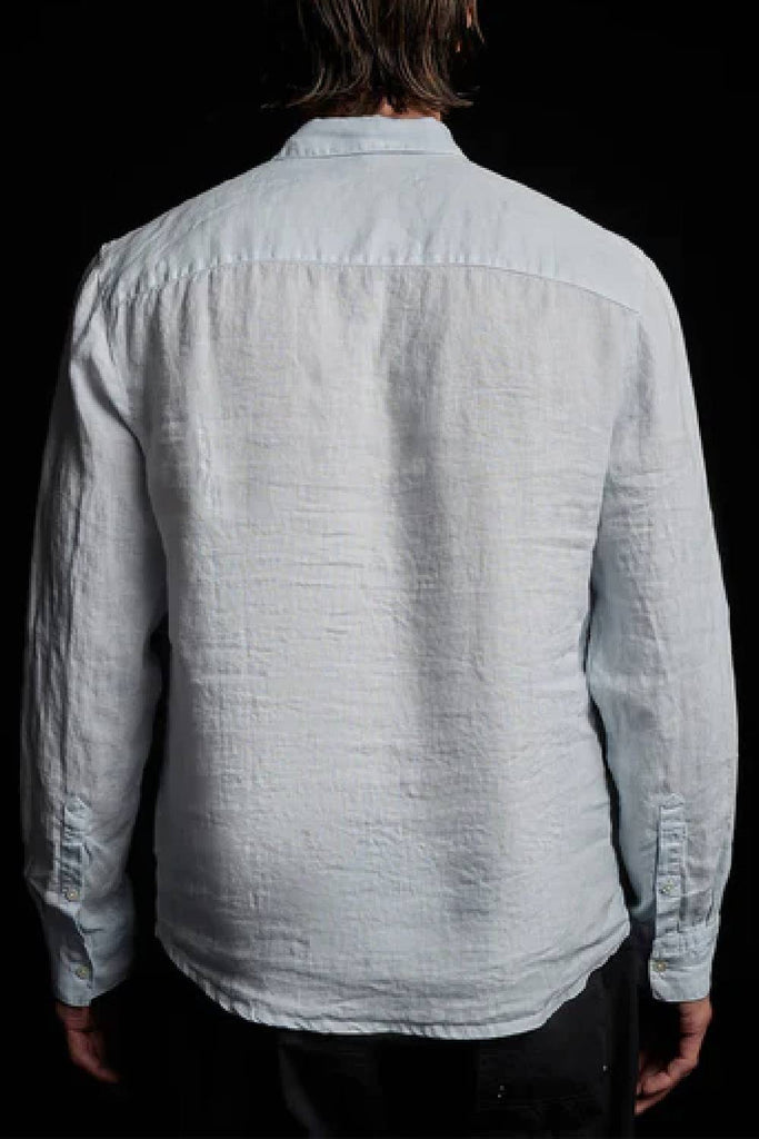 James Perse Classic Linen Shirt Memory Pigment
