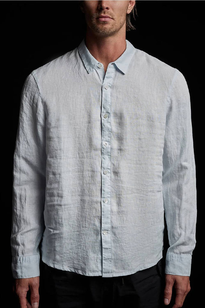 James Perse Classic Linen Shirt Memory Pigment