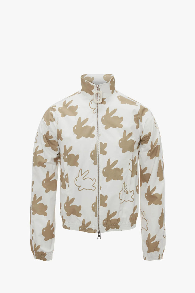 JW Anderson All Over Bunny Technical Jacket White/ Ivory