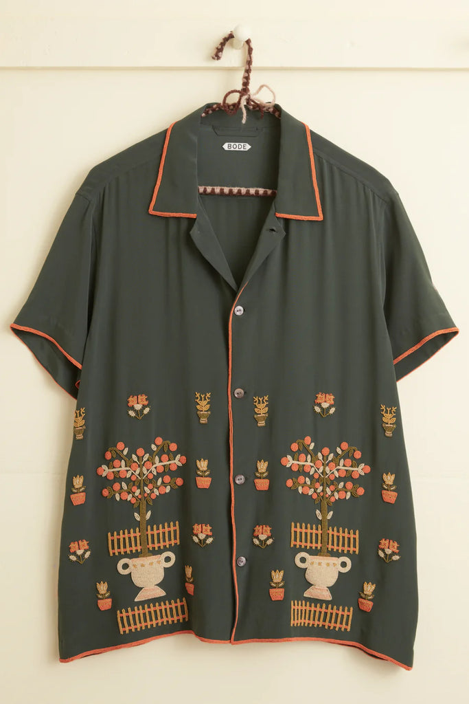 BODE Beaded Paddock Sampler Short Sleeve Shirt