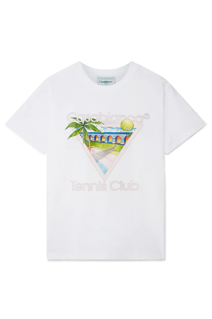 Casablanca Tennis Club Icon Printed T-Shirt