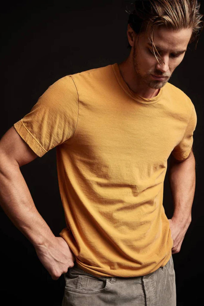 James Perse Short Sleeve Crew Neck Apricot