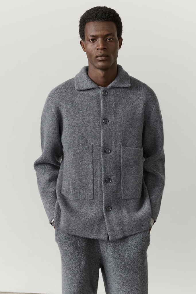 Lisa Yang Louis Cardigan Graphite