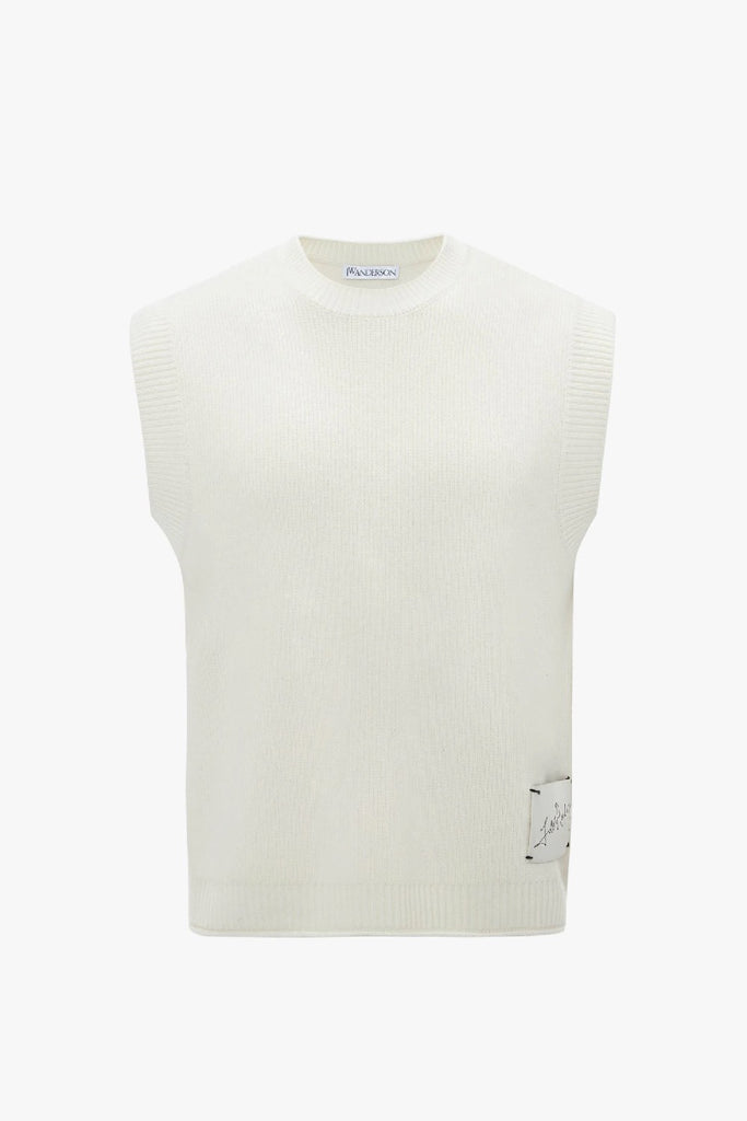 Jw Anderson Signature Patch Sleeveless Top