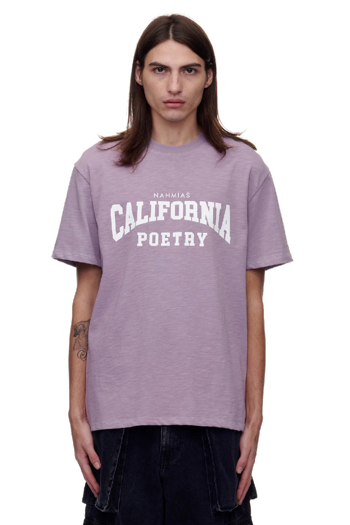 Nahmias California Poetry Varsity T-shirt Purple
