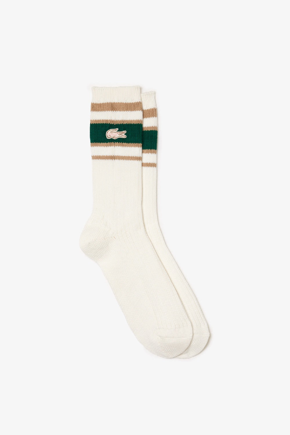 Lacoste x leFleur* Ribbed Socks white | BDC Paris I Boys Don