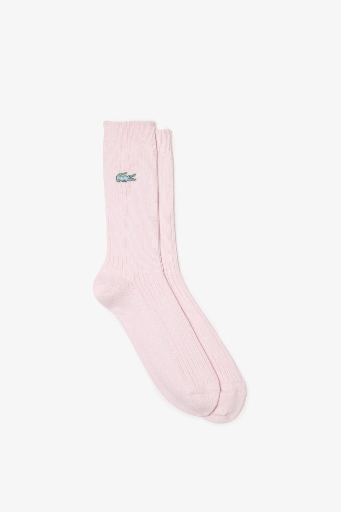Lacoste x leFleur* Ribbed Socks Pink