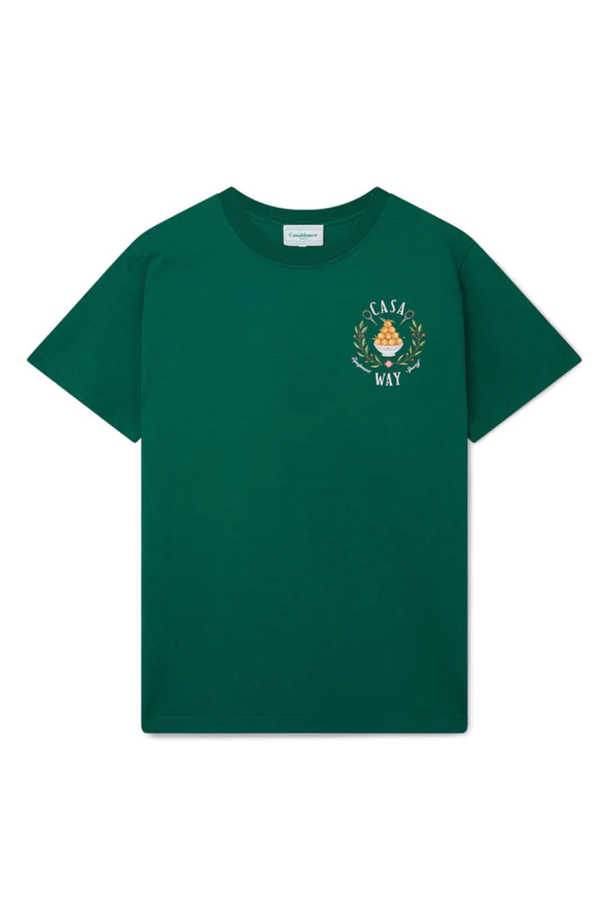 Casablanca Casa Way Printed T-Shirt Evergreen