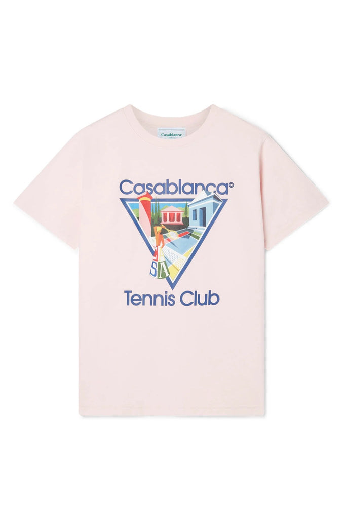 Casablanca La Joueuse Printed T-Shirt Pink